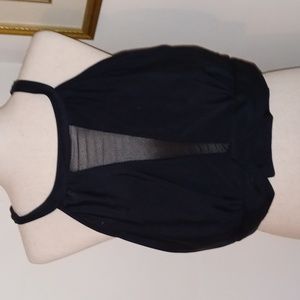 Adisputent sheer tankini top
